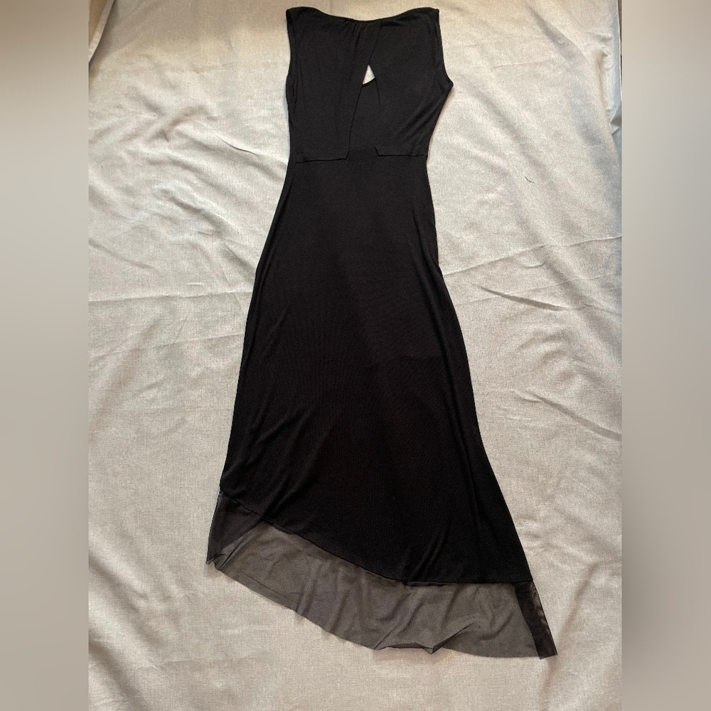BCBG MaxAzria Black Casual Alisanne Asymmetrical Dress size small